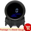 AD Digital Turbo Boost Gauge BAR PSI 52mm Car Water Temp Meter Oil Temp Oil Pressure Gauge Voltmeter Tachometer EGT Gauge Holder