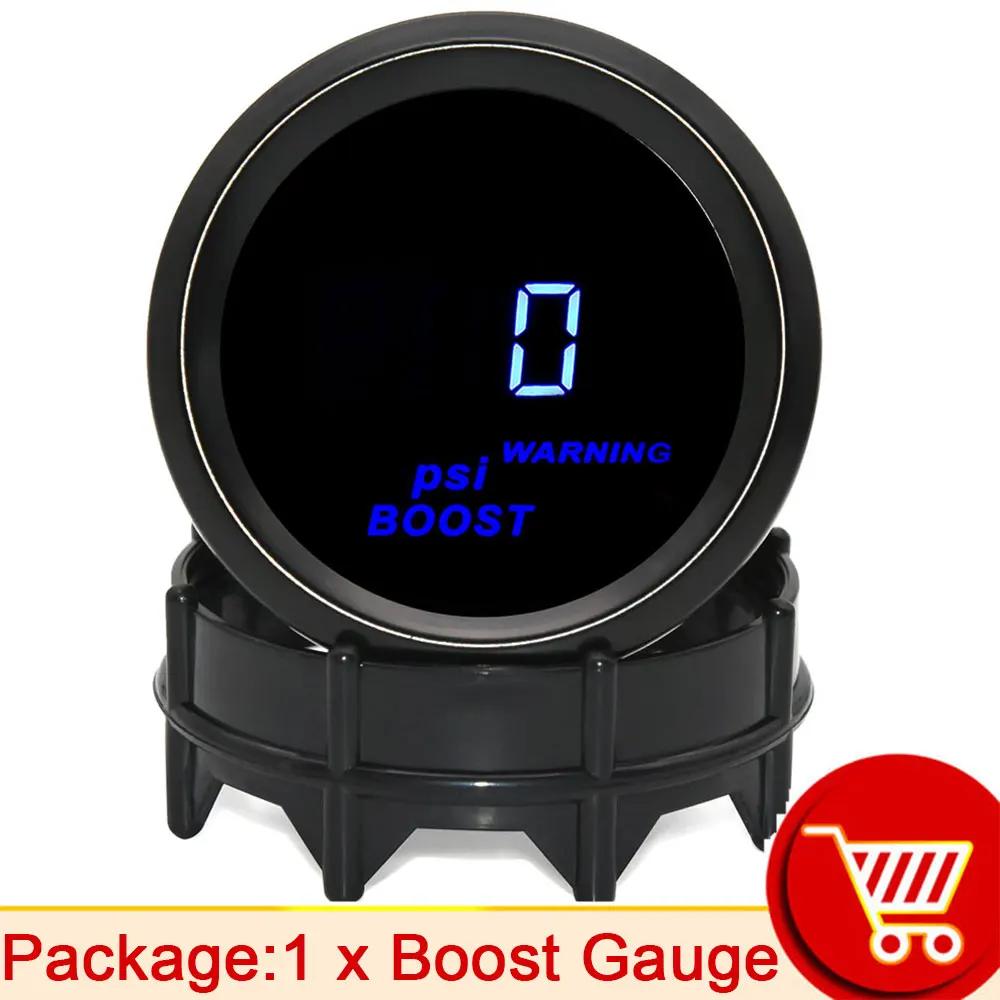 AD Digital Turbo Boost Gauge BAR PSI 52mm Car Water Temp Meter Oil Temp Oil Pressure Gauge Voltmeter Tachometer EGT Gauge Holder