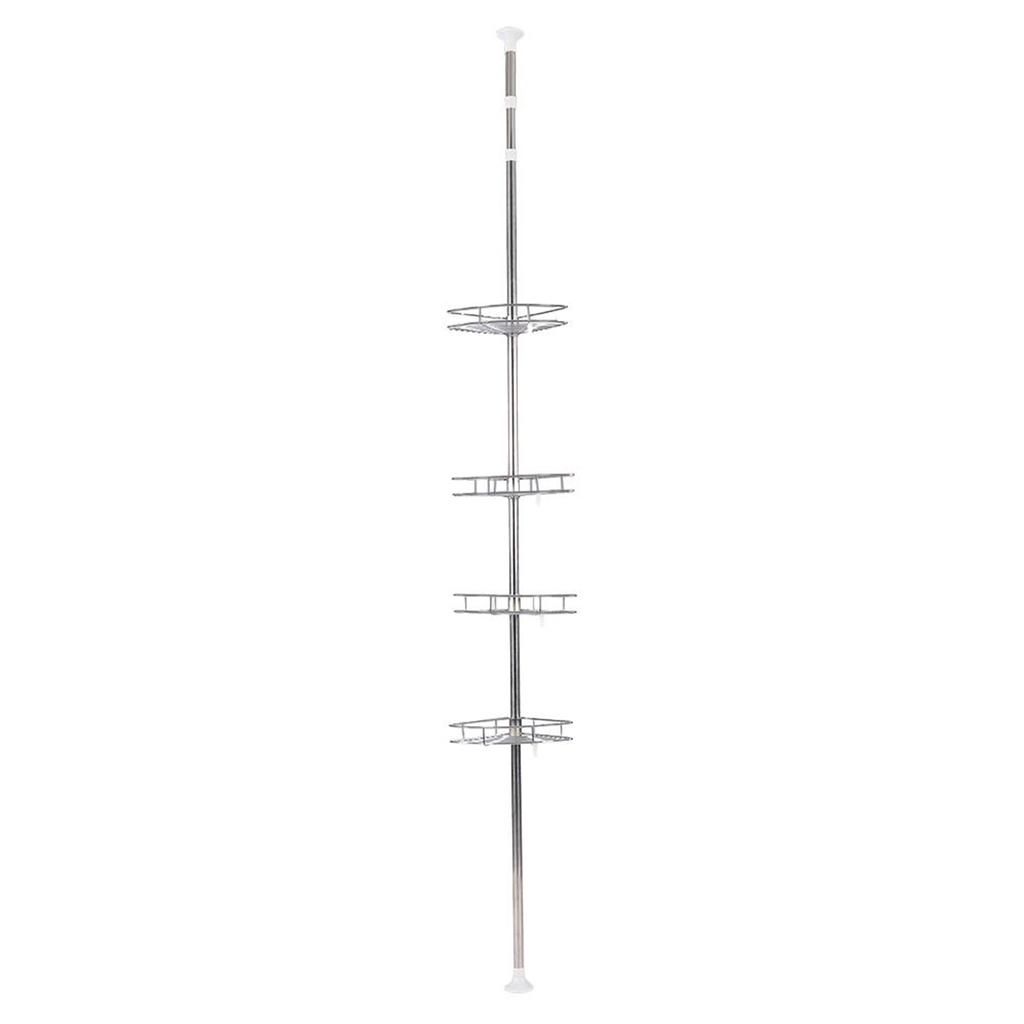 4 Layers Bathroom Storage Rack Stainless Steel Toilet Shelf Holder Organizer