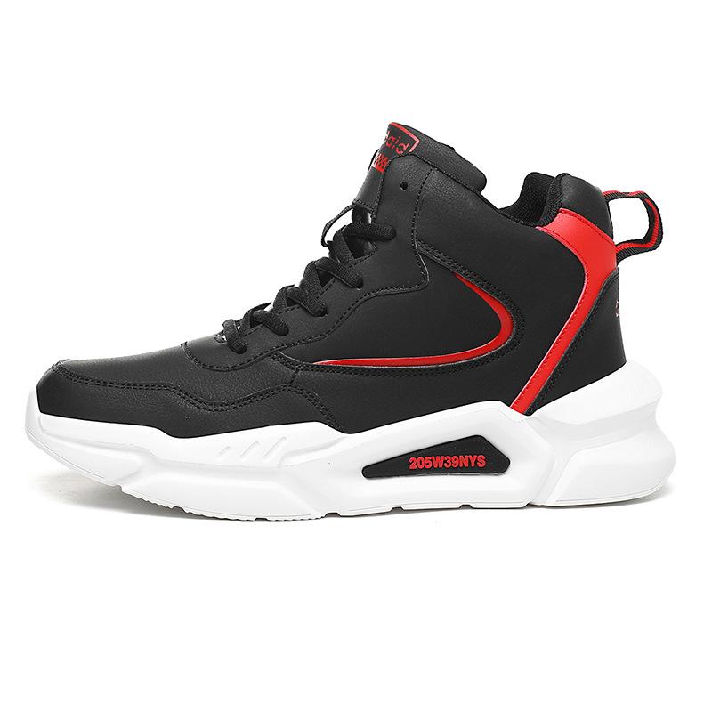 Zimní sametové sportovní boty s vysokým svrškem pánské velká velikost teplé bavlněné boty pro pár korejská verze všestranné ležérní boty dětské