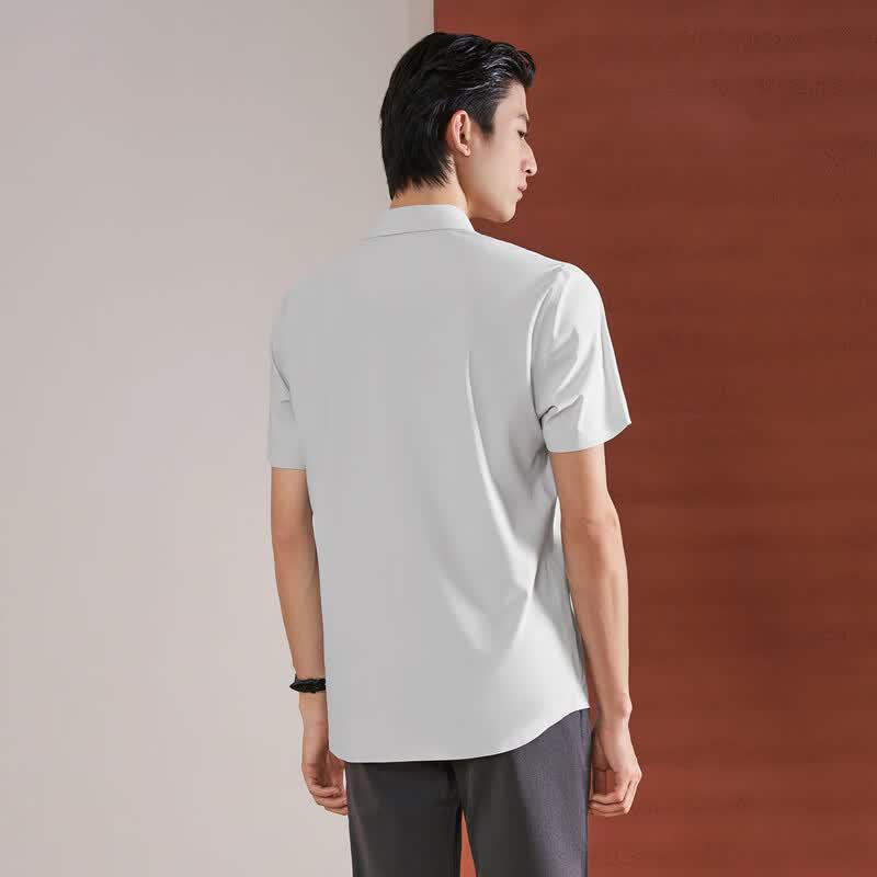 Seamless Cooling Casual Knit Short-Sleeve Shirt