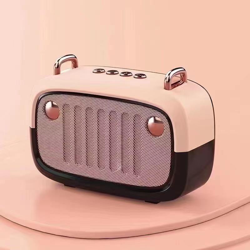 Retro Bluetooth Speaker Creative USB Mini Outdoor U Disk TF Card with FM Gift Portable Small Speaker
