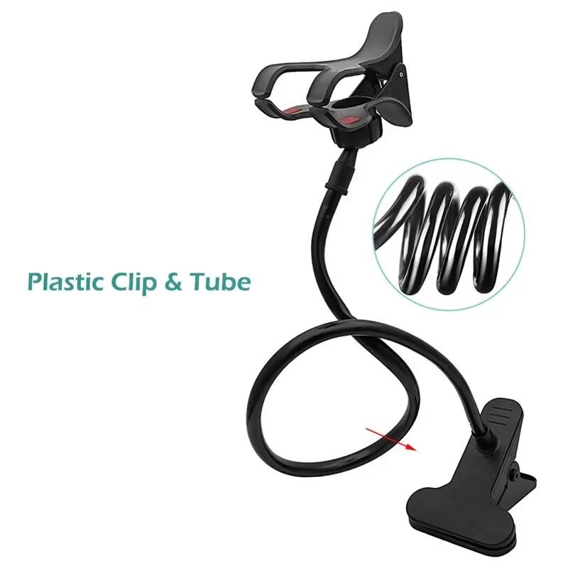 360 Clip Mobile Phone Holder Stand Portable Flexible Lazy Bed Desktop Bracket Smartphones Desk Bed Mount Stand Base Support