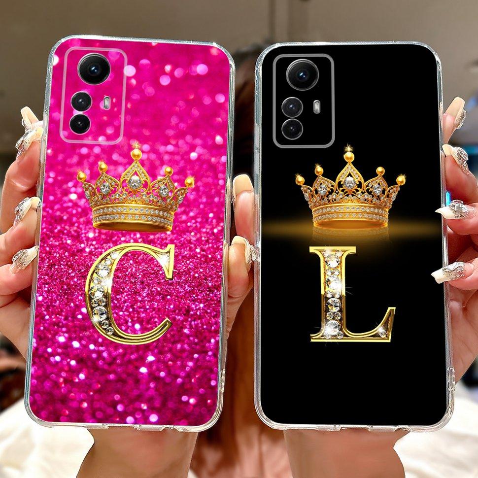 Cute ABC Letters Case For Xiaomi Redmi Note 12S Case Soft Silicone Phone Cover For Redmi Note 12S Note12S 2023 Cases Fundas
