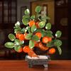 Pre Sale Customization Natural Jade Fortune Tree Ornament Wealth Chinese Ingot Tree Lucky Money Home Decoration Desktop Crafts