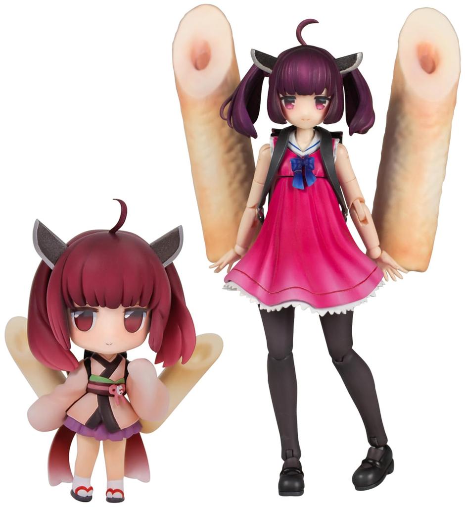 PM Office A Plafia Tohoku Kiritan Mini Figure Set, Approximately 120mm Tall, 1/12 Scale, Pre-Colored Plastic Model Kit, PP249