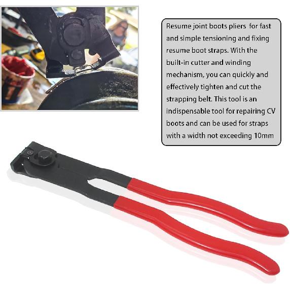 CV Axle Boot Clamp Pliers UTV ATV CV Joint Axle Boot Clamp Pliers Tool Kit With CV Boot Band Pliers And 20pcs Crimp Bands Ear For UTV ATV Most Car