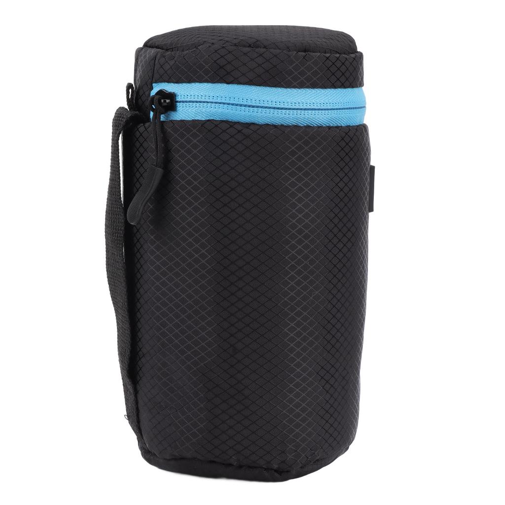 Camera Lens Protective Pouch Neoprene Waterproof Lens Case Bag with Zipper for DSLR Camera L