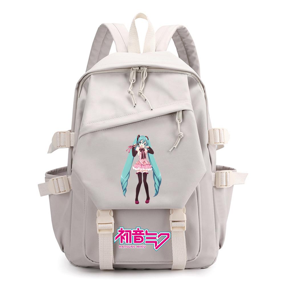 Anime Cartoon Hatsune Miku Printed Backpack for Teen Boy Gril Schoolbag Children Student Women Large Capacity Waterproof Travel Bag Kid Gift Mochila