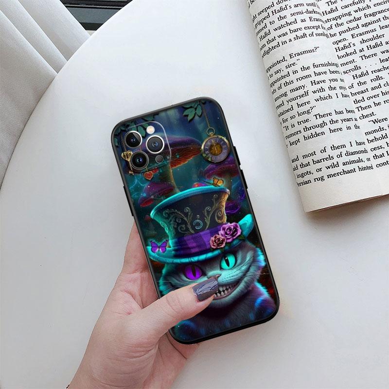 Alice in Wonderland Cat Princess Phone Case for Samsung Galaxy A52S A53 A55 A56 A70 A71 A72 A73 F06 F16 F56 S10e S10 S10+ Plus