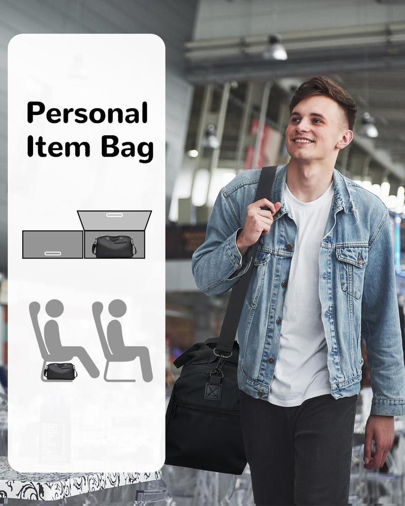 Men's Casual Large Capacity Gym Bag with Dry/Wet Separation, Shoe Compartment, and Adjustable Shoulder Strap