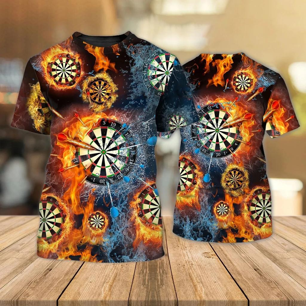 Summer T-Shirts Darts 3D Print T-Shirt Kids O-Neck T Shirt Fashion Casual Kawaii Boys Girls Children Harajuku Tees Tops Clothing