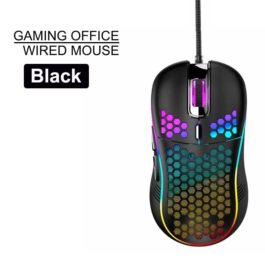 USB Wired Gaming office Mouse Mechanical Mouse USB Illuminated Mouse Adjustable Optical Gaming Mouse for Desktop Laptop