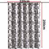 Elegant Mosaic Design Bathroom Curtain With Waterproof Polyester Fabric For Modern Homes