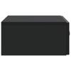 Wall Mounted Side Table Black 59 X 34.5 X 17 Cm