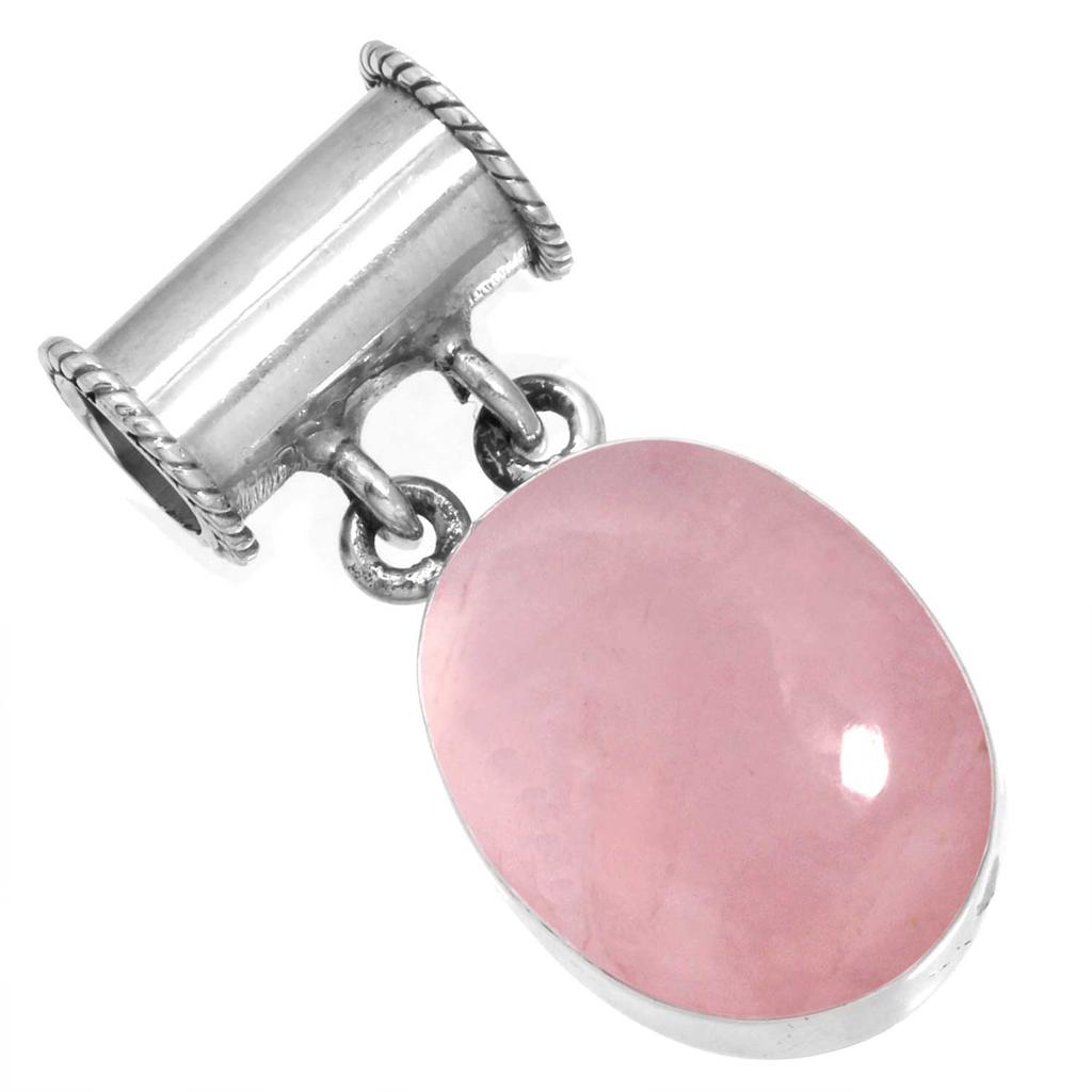 925 Sterling Silver Pendant Women Gemstone Handmade Jewelry Anniversary Gift Malachite Moonstone Rose Quartz Red Stone Smoky Topaz Tiger Eye Solitaire