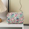 Floral Print Travel Portable Minimalist Large Capacity Soft Storage Makeup Bag