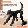 3D Printed Hound Action Figure Multi-jointed Movable Robot Dog Model Articulated Animal Figurine Desktop Decoration Kids Adults Gift