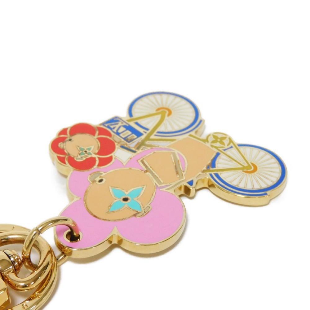 Used 12564 Vivienne Vero Christmas M00871 7950 LV logo bag charm Monogram Flower Multicolor Unisex from Japan AUTHENTIC