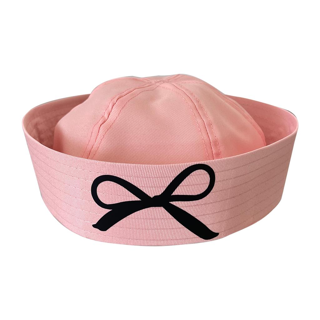 InsStyle Barett für Frühling Damen Barett Maskenball Party Gewölbtes Hut Elegantes Stil Hut Schleifenmuster Matrosenhut