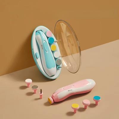 Aparador Elétrico de Unhas de Bebê Ferramenta Polidora de Unhas Infantil Cuidado com o Bebê Cortador de Unhas dos Dedos Aparador Conjunto Multifuncional de Manicure para Bebê