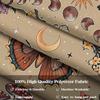 Vintage Butterfly and Moon Phase Wall Tapestry, Aesthetic Mushroom and Botanical Art Tapestries Room Decor,Cottagecore Tapestry
