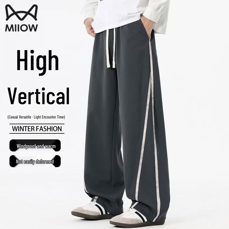 

MiiOW Men s Fashionable Casual Warm Trousers L