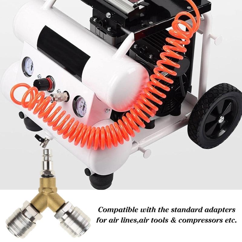 Professional Compressed Air Distributor Efficient Brass Connector for Pneumatic Tools Simple Installation Durable