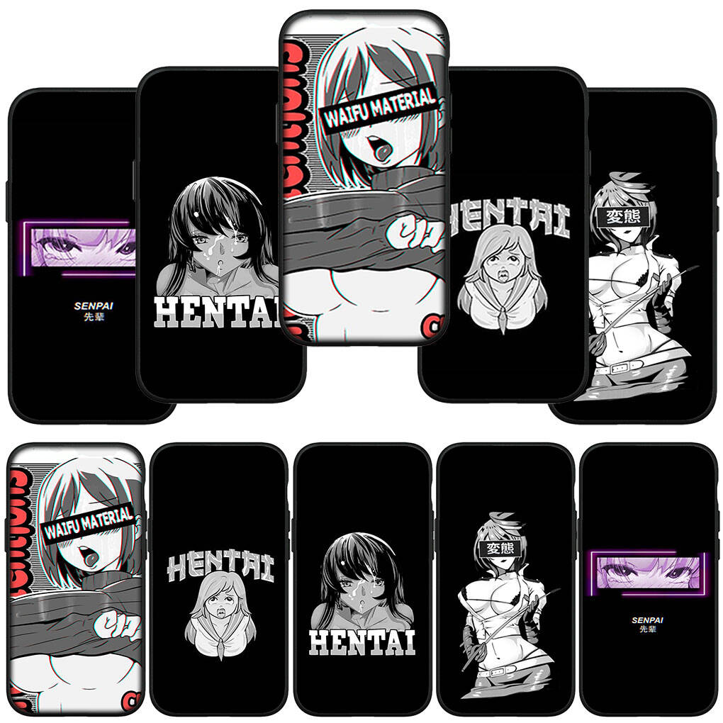 Case for iPhone 17 16 15 Xiaomi Poco F8 F7 X7 X6 M8 C85 C75 C71 Redmi Note 14 13 12 11 Pro Max A4 14C 13C 15C Ahegao Harajuku Cartoon Girl Waifu Cover