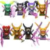 104 PCS ninja building block doll set, assembled role action doll DIY building block doll toy boy birthday gift.