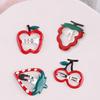 5Pcs Red Cherry Hair Clip For Baby Girls Cute Strawberry Hairpin Barrette Side Clip Child Headwear Fashion Hair Accessories