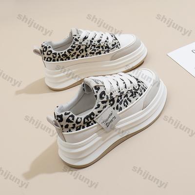 Women's Sneakers 2025 Spring Lace Up Platform Soft Sole Sports Shoes for Women Thick Sole Comfortable Non Slip Trainers