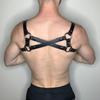 Sexy Punk Chest Harness Belt, Sex Restrain Chest Bandage Adjustable Chest Belt with Buckle Rings for Nightclub Cosplay