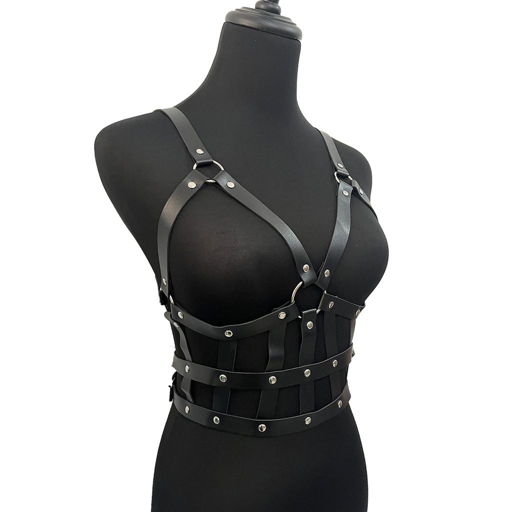 Women Fashion Trend Punk Belt Bondage Belt Female Street Style Suspenders Body Harness Decorative Waistband Corset Accessories