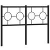 Replacement Headboard Metal Black 120 Cm