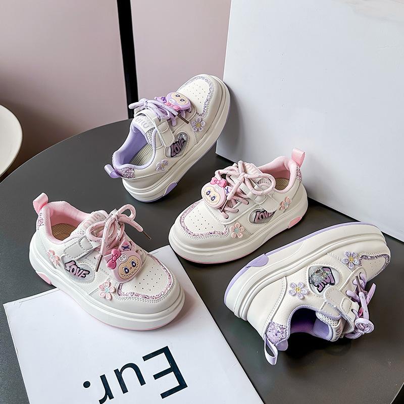 Classmate Girls Board Shoes Spring and Autumn 2025 New Children's Students Little White Sports Shoes Girls Casual Versatile Fashion