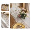Semi-Sheer Lace Jacquard Table Runner French Romantic Rectangular Lace Tablecloth  Dining Table