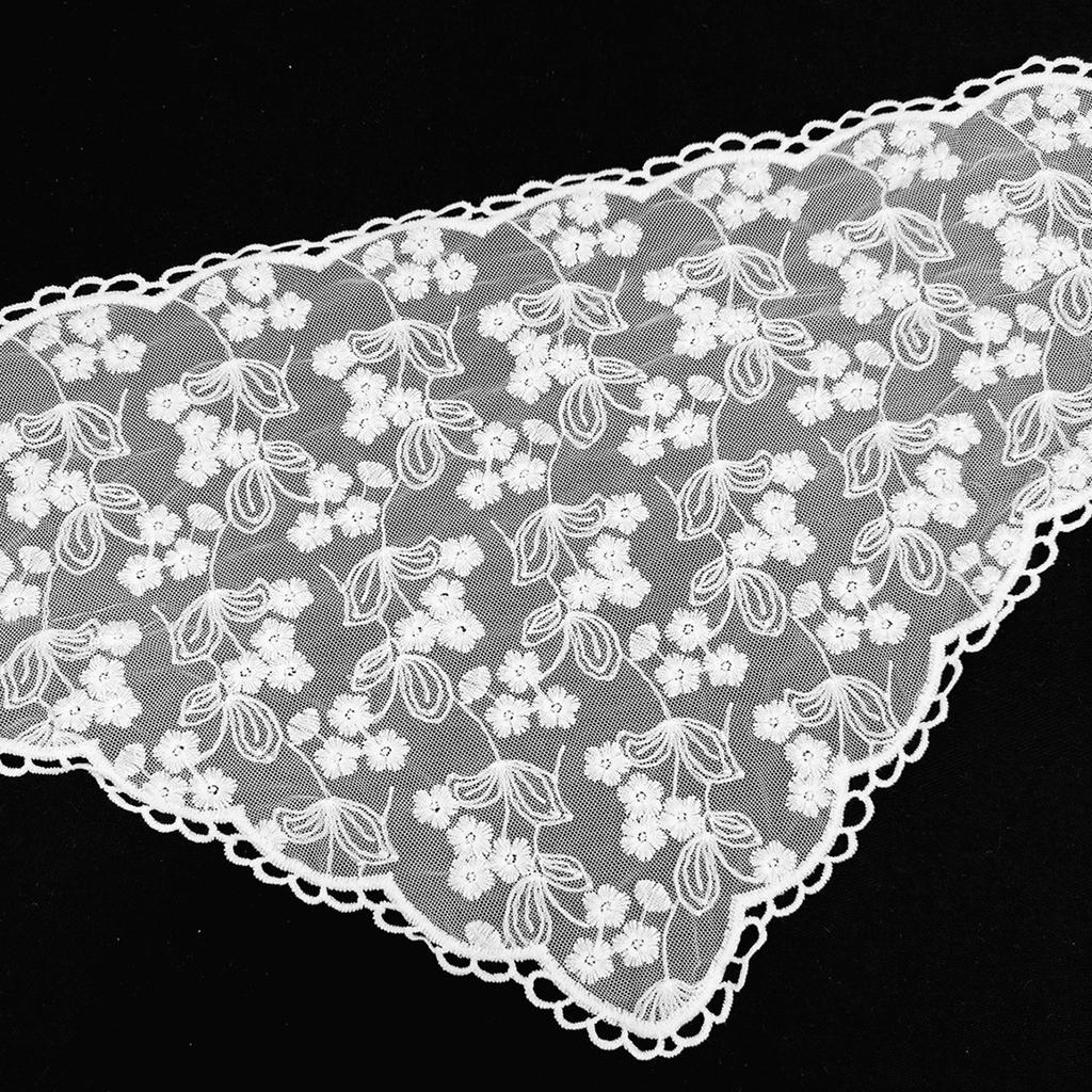 Vyšívaný vlasový šátek krajková bandana fotografické rekvizity krajkový turban pro dospělé děti vyšívaná baletcore pokrývka hlavy