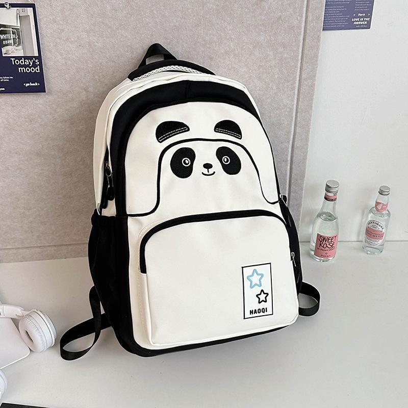 

Милый рюкзак с пандой для мягкой девушки-студентки для девочек, рюкзак для учениц средней школы, старшей школы, большой вместимости, высокой ценности, студенческий школьный рюкзак, дорожная сумка для поездок .