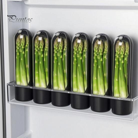 Plant Stem Hydrator Herb Saver for Refrigerator, Pods Cilantro Containers Refrigerator Side Door Storage Fresh Keeper Parsley Asparagus Kitchen