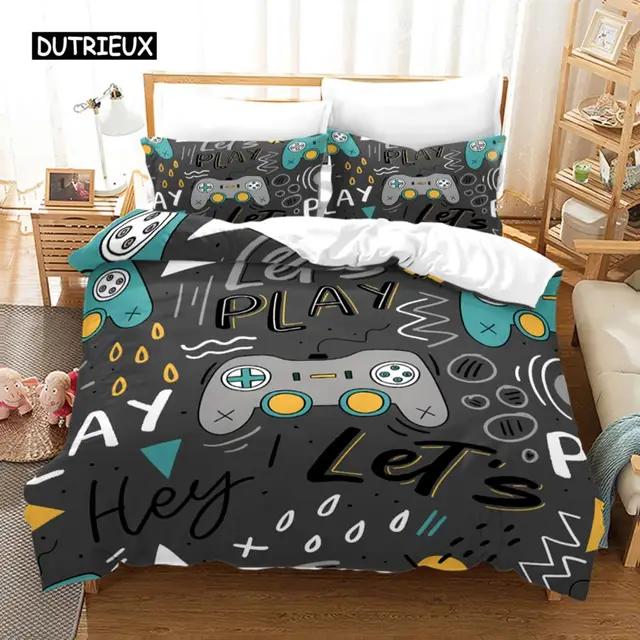 New Game Controller Duvet Cover Gamepad Bedding Set Kids Boys Teens Gifts Bedroom Decoration Video Game Duvet Cover For Youth