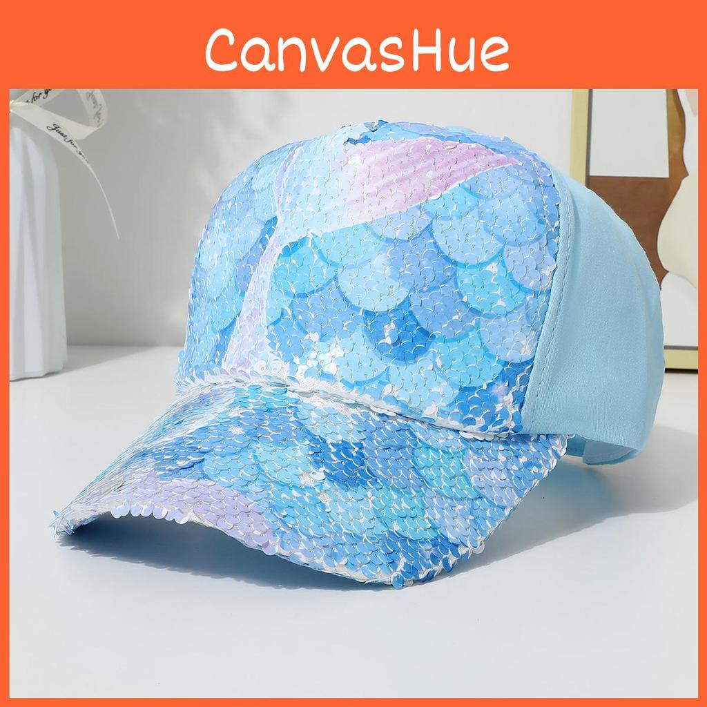 Meerjungfrau Einhorn Kinder Baseballkappe mit atmungsaktivem Polyester-Sonnenschutz für Outdoor-Spiele