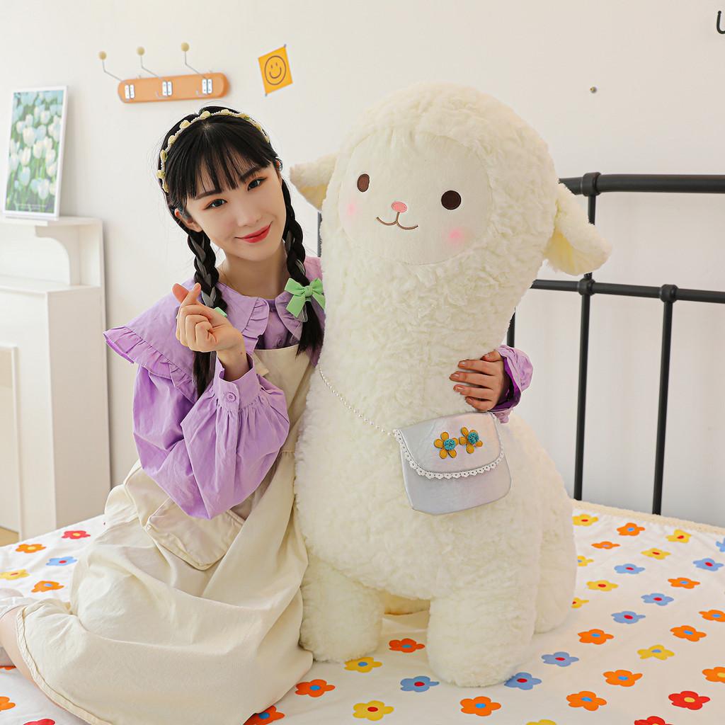 Adorable Alpaca Plush Toy Soft Stuffed Animal Cuddly Doll For Girls And Kids Gifts