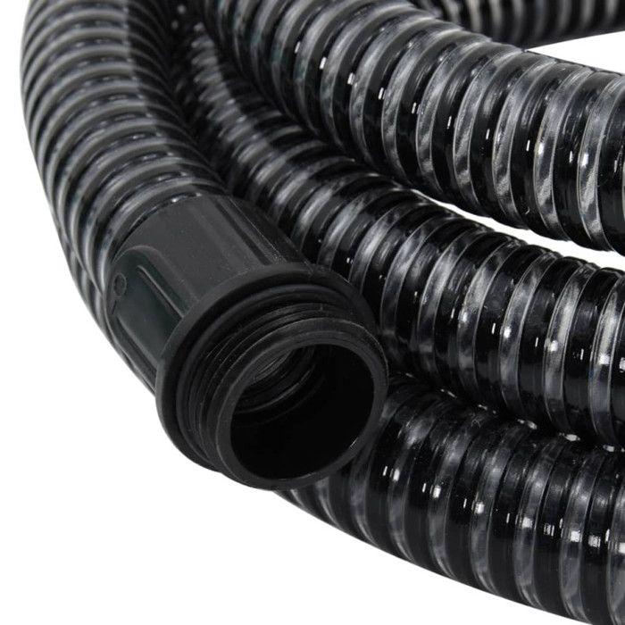 VidaXL Suction Hose with Black Brass Fittings 1.1" 4 M PVC 151056