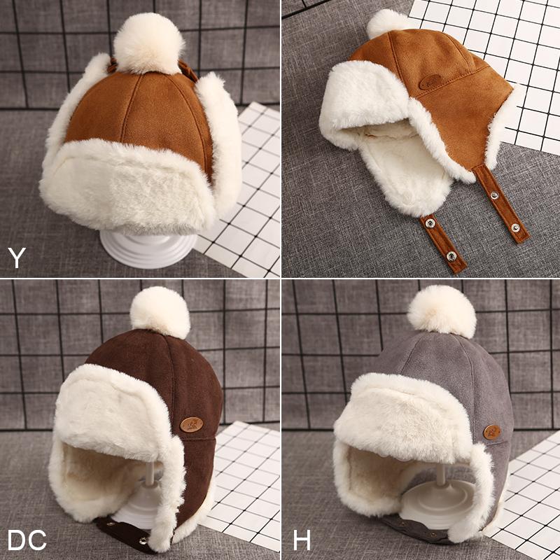 Winter Children's Warm Hat For Boys And Girls Thick Plush Ear Protection Lei Feng Hat Yx-0795 Dark Coffee