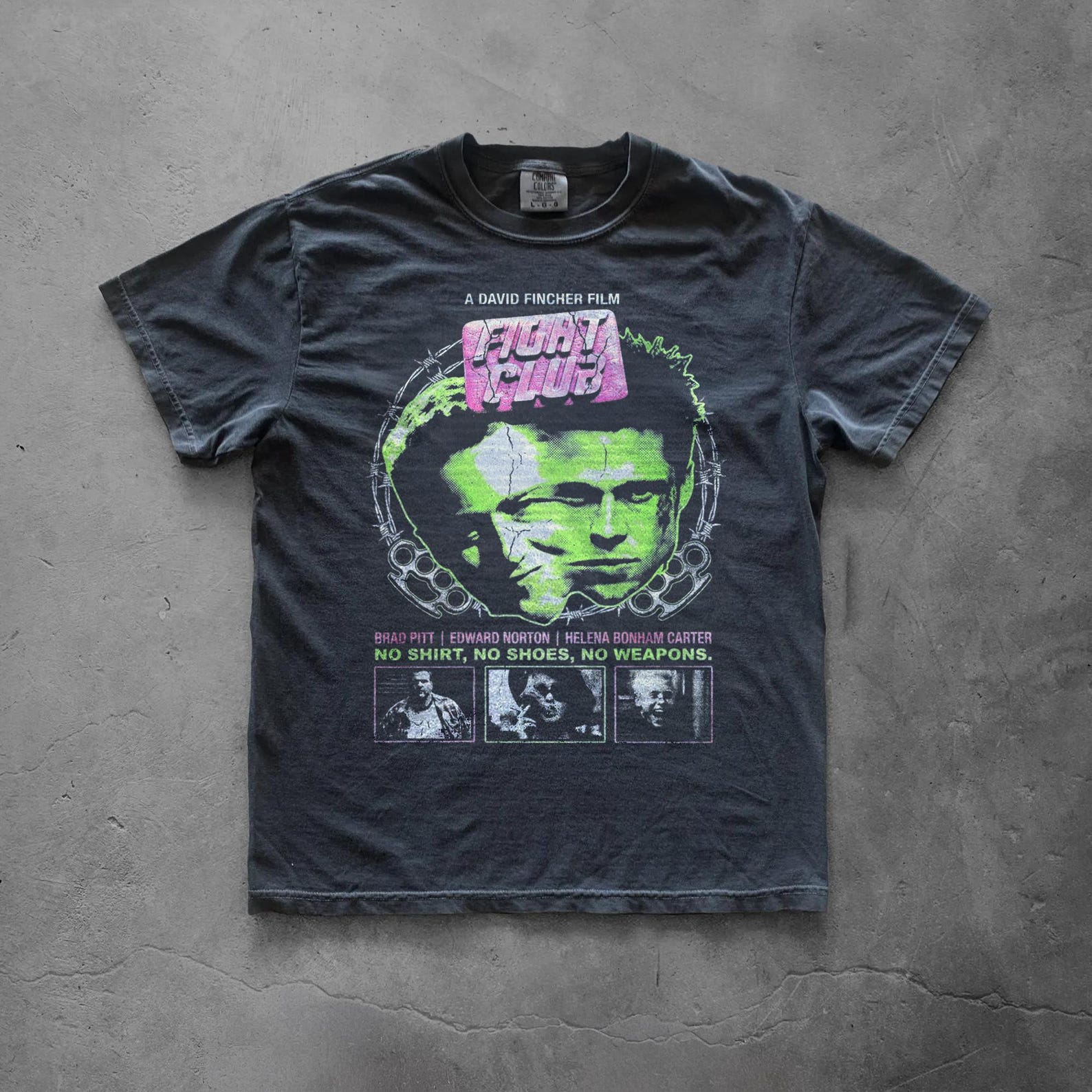 Fight Club Shirt, Vintage Movie Graphic Tee, David Fincher Film T Shirt 3XL