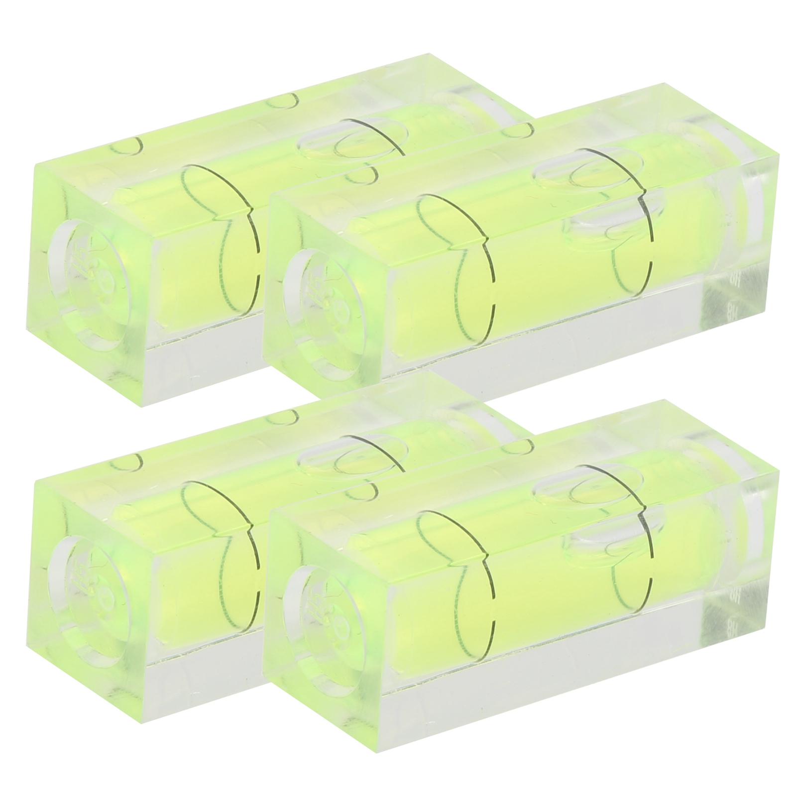 

4pcs Small Spirit Level Square Bubble Level Detector 3D Printer Level Measuring Tool