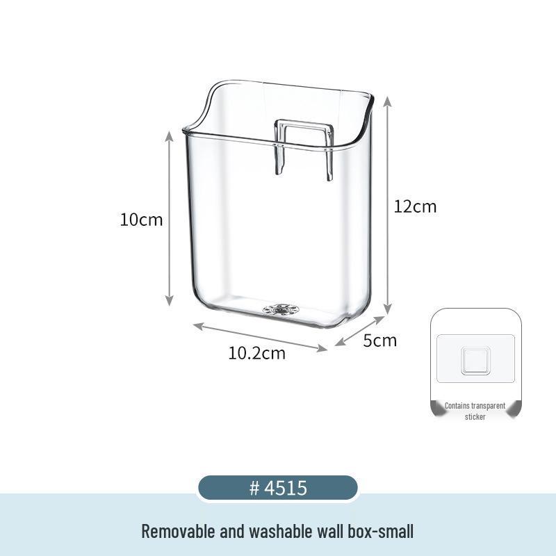 Desktop Transparent Storage Box for Sundries, Cosmetics, Stationery, Tableware with Mirror Cabinet