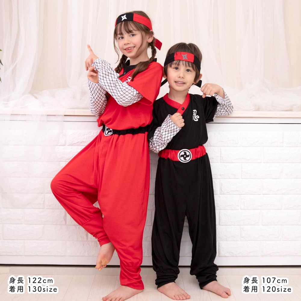 Brightlara Halloween Cosplay Costumes for Fancy Cosplay for Kids, Dress, Girls, Boys, Ninja, Kids, Unisex, kidscos031-120-BK