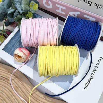 45m Weiches Wildleder Geflochtene Schnur Rindsleder DIY Dekorative Seil für Basteln Schmuck Schuhe Herstellung Zubehör Geschenkverpackung Faden Schnur